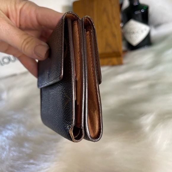 AUTHENTIC LOUIS VUITTON MONOGRAM PORTEFEIULLE ELISE TRIFOLD WALLET - Picture 8 of 13